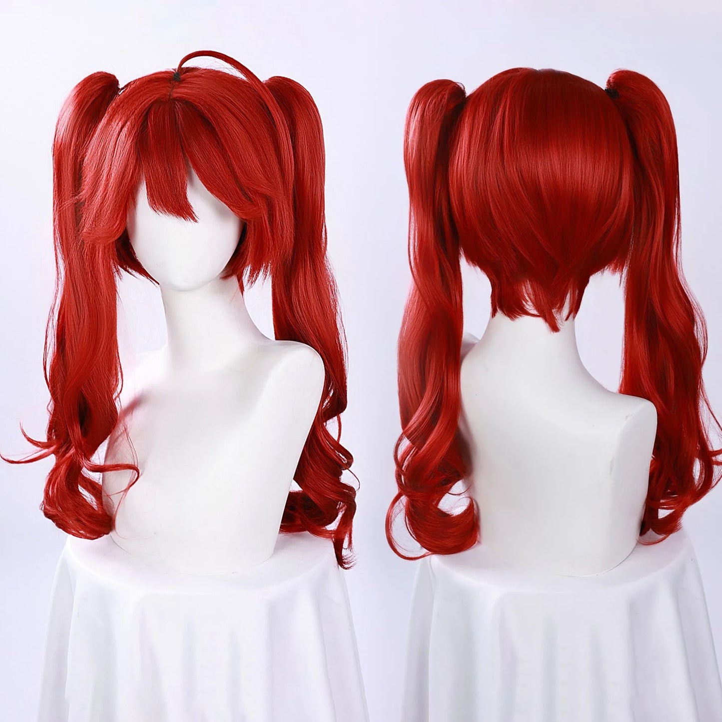 Anime UTAU Teto Voicebank Cosplay Costume Game AI Character Outfit Halloween Party Uniform Red Hair Twin Drills  Style