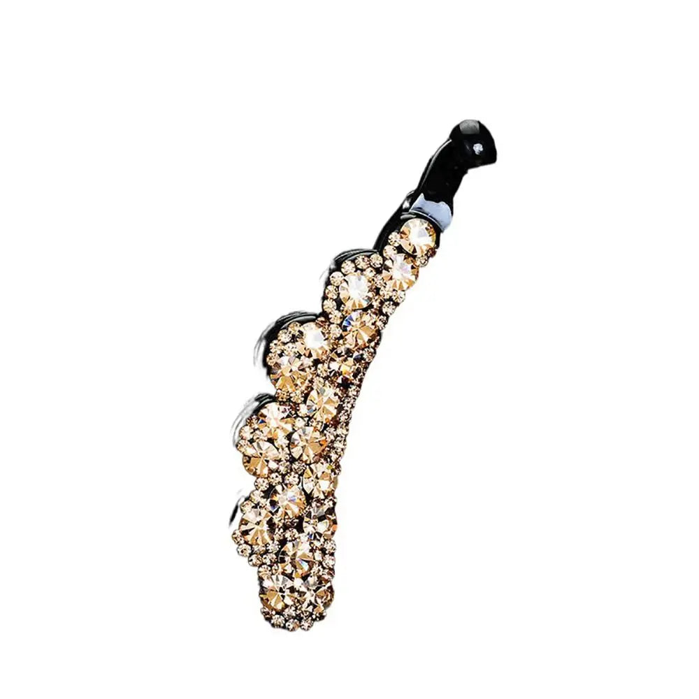 Simple Hair Claw For Girl Headdress Diamond For Women Hair Accessories Banana Clip Korean Style Hair Clip Ponytail Holder