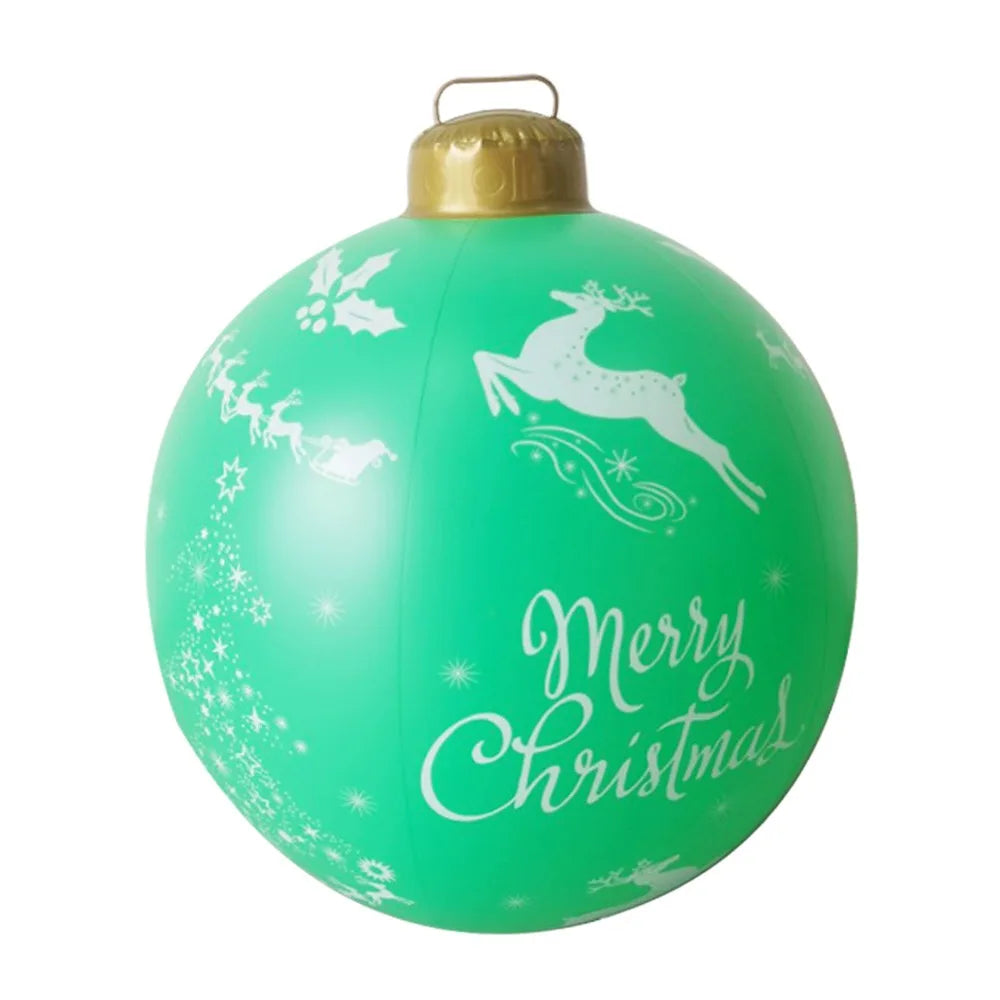 Giant 60cm Inflatable Balloons without Light DIY Christmas Ball Decoration Toy Venue Layout Ball Christmas