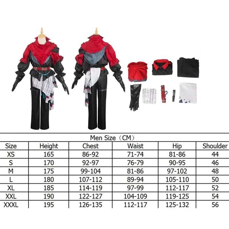 FF16 Joshua Cosplay Costume Men Coat Pants Cloak Outfits Fantasy XVI Fantasia Roleplay Halloween Carnival Party Suit