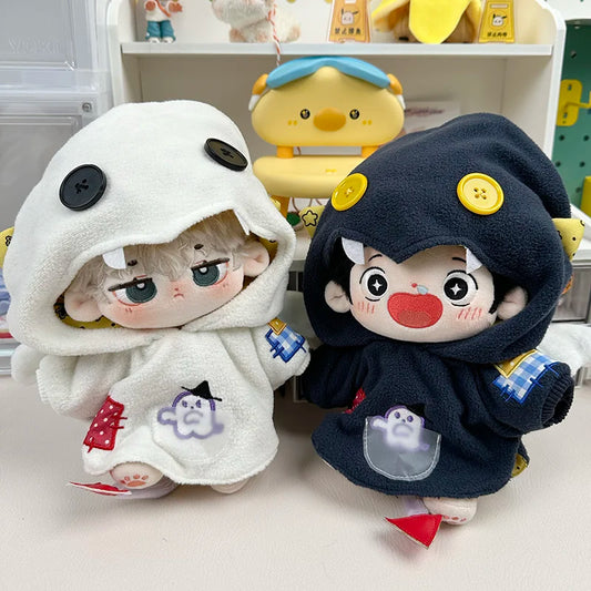 Only Clothes Original Ghost Ghost Cotton Doll Dress 10/15/40cm Doll No Attribute Cute Fashion Clothes Halloween Hoodie