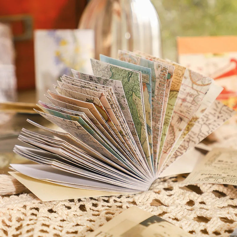 50 pcs/lot Vintage Stickers book Creativity Decorative collage Scrapbooking material  hand made DIY Scrapbooking accessories