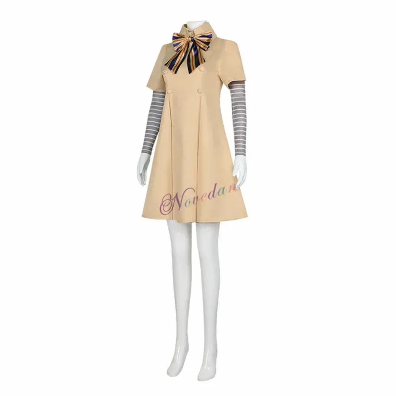 M3gan cosplay costume adult kids Megan AI doll robots dress coat full set outfit Horror Halloween costume wig women girls