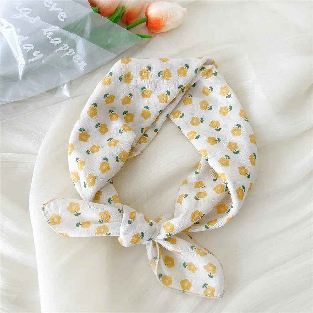 55*55cm Cotton Bandana Hairscarf Scarf Turban Shawl Headscarf Handkerchief Hair Accessories Wrap