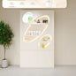 Solid wood paint beauty salon display cabinet High-end atmospheric skin care product cabinet Product rack Cosmetics display rack