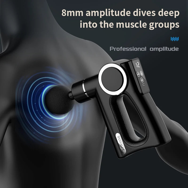 Mini Fascia Gun Vibration Massage Portable Small Massager Muscle Relaxation Body Massage Fitness Equipment