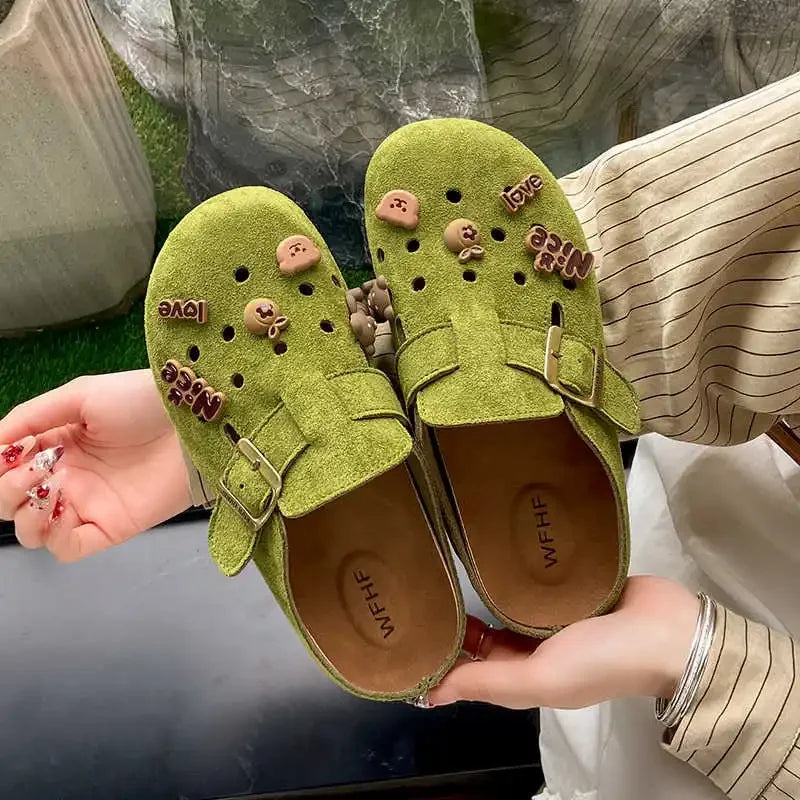 Backless Ribbon Sneakers Sandals For Women Slippers For Women's House Couple Shoes Sports Unique High Brand New Style