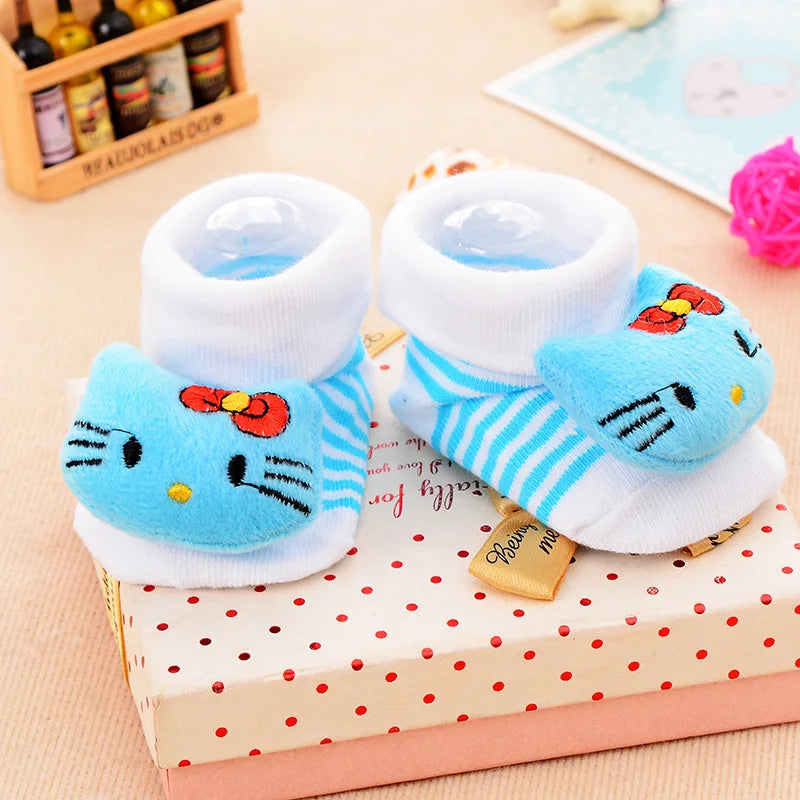 Baby Socks Toy Slipper Girls Boys Newborn Accessories Rubber Anti Slip Animal Kids Toddlers Gift Clothes Infant Children Socks