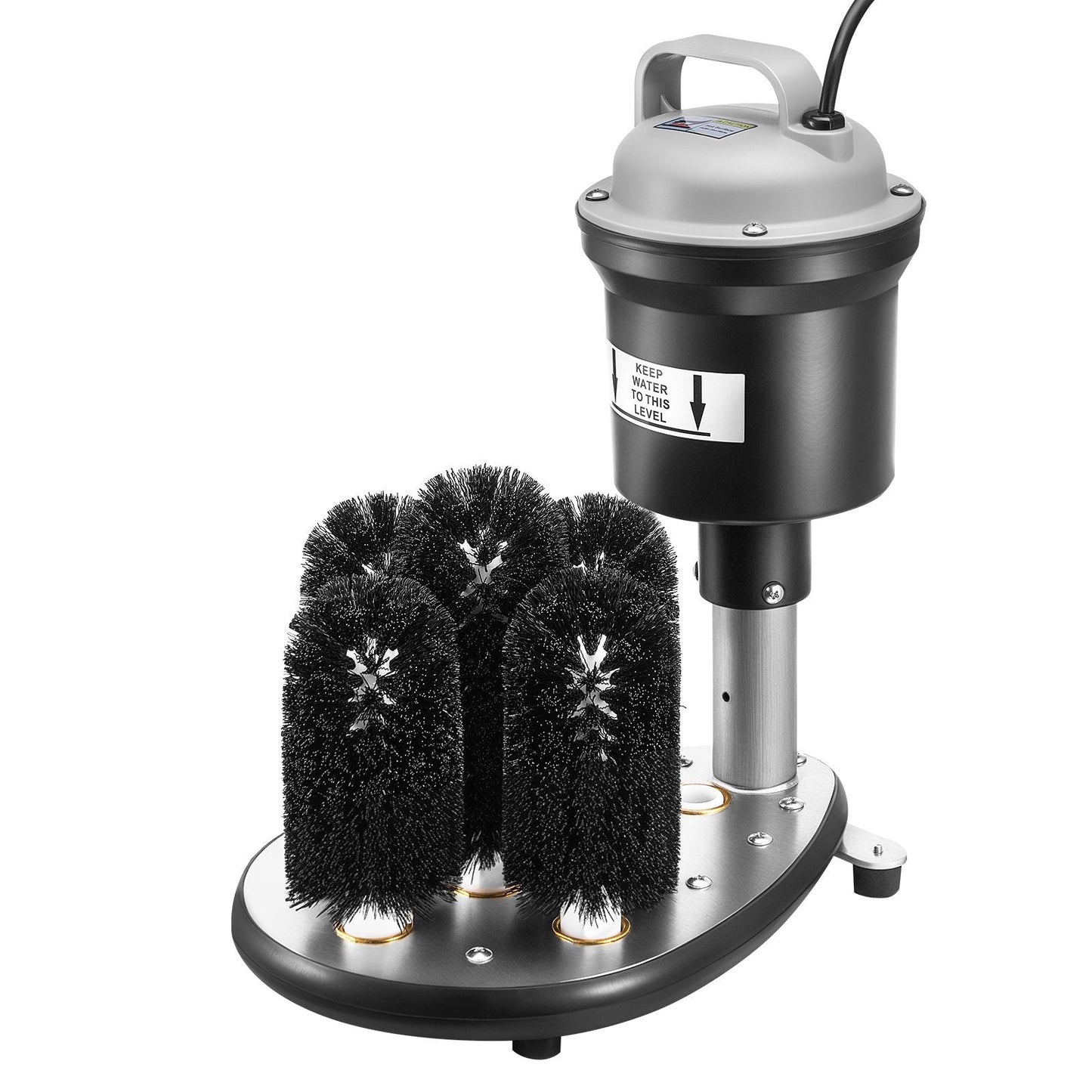 Electric Glass Washer 5-Brush Bar Glass Cleaner 1200 Cups/H For Wine