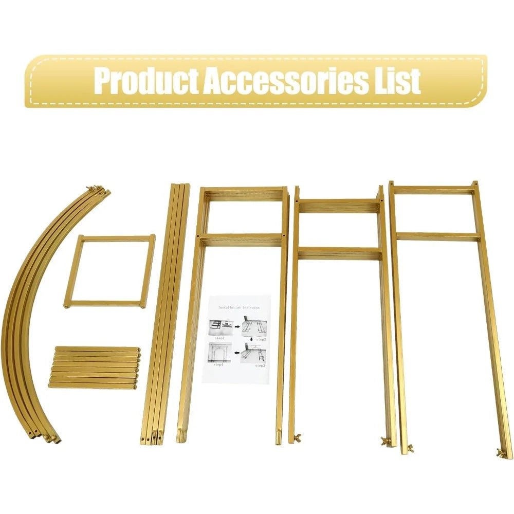 Wedding Arch Backdrop Stand, Wedding Arches for Ceremony Square Metal Balloon Arch Stand Garden Arbor Frame for Wedding