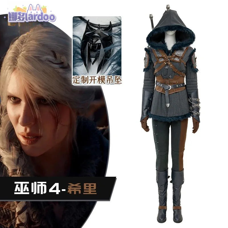 Ciri Witcher 4 Cosplay Costume Uniform Cirilla Fiona Elen Riannon Halloween Carnival Party Christmas Play Role Clothes Clothing