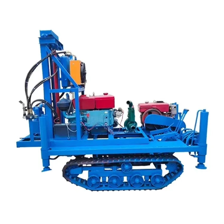 120m/180m Deep Crawlaer Wheeled Crawler Portable 22HP Diesel Engine Rotary Water Well Drilling Rig Machine  2024