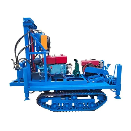 120m/180m Deep Crawlaer Wheeled Crawler Portable 22HP Diesel Engine Rotary Water Well Drilling Rig Machine  2024