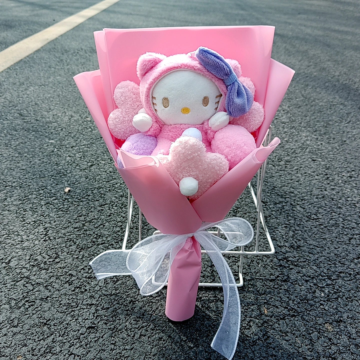Kuromi Plush Doll Bouquet Sanrio Hello Kitty My Melody Cinnamoroll Stuffed Plushies Valentine's Day Christmas Birthday Gifts