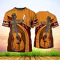 1 Piece Custom Your Picture Music Tshirts Guitar Pattern 3D Print T-Shirt Men Women Fashion  Tops Kids Boys Tees Male Clothing R
