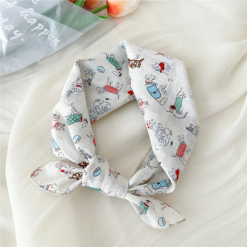 55*55cm Cotton Bandana Hairscarf Scarf Turban Shawl Headscarf Handkerchief Hair Accessories Wrap