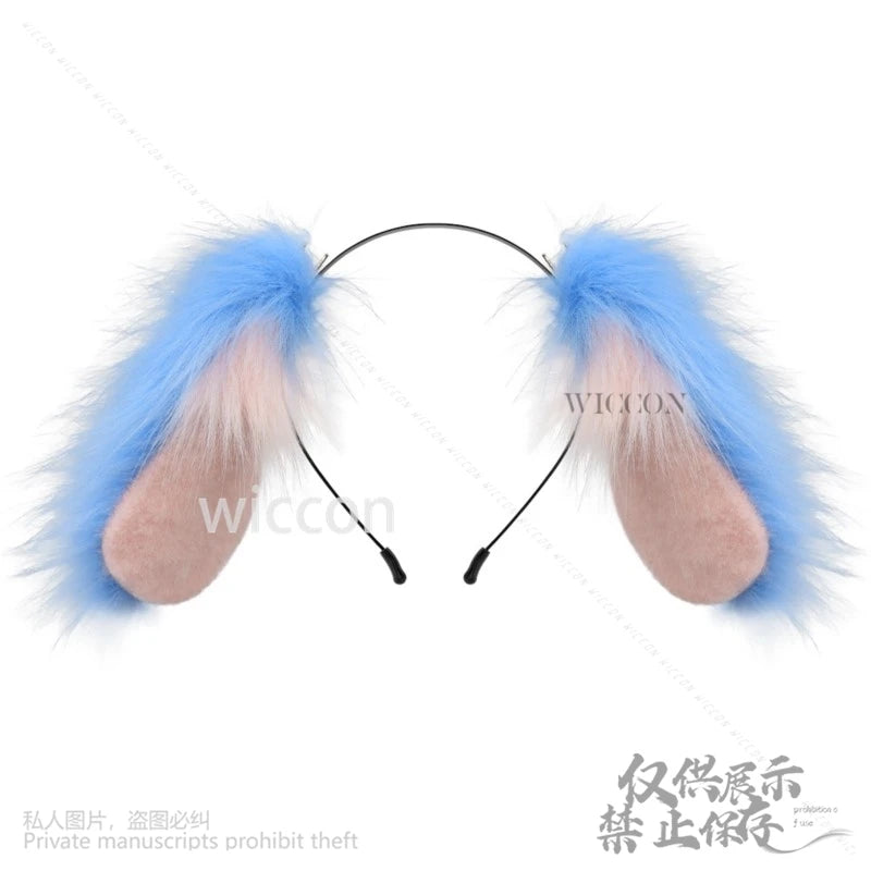 Anime Furry Suit Cosplay Dog Lolita Ears Accessory For Halloween Christmas Girls Headband Decoration Hair Woman Cos