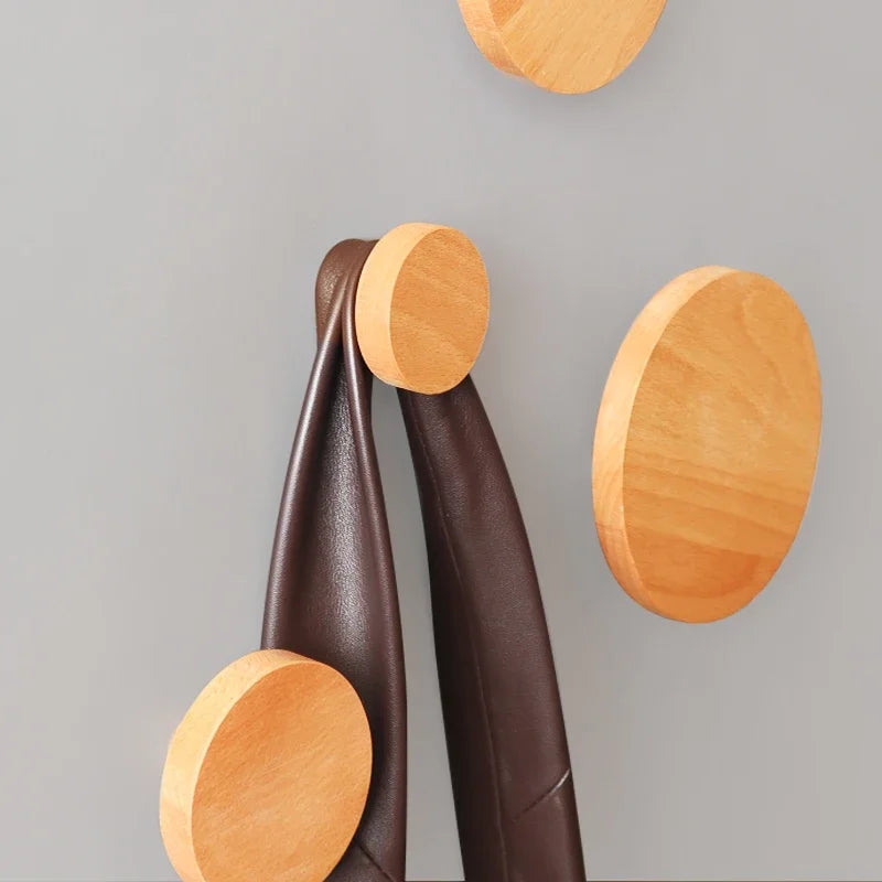 Wall Decoration Coat Rack Free Punch Coat Hook Round Hook Clothes Storage Rack Home Living Room Porch Decoration Hanger