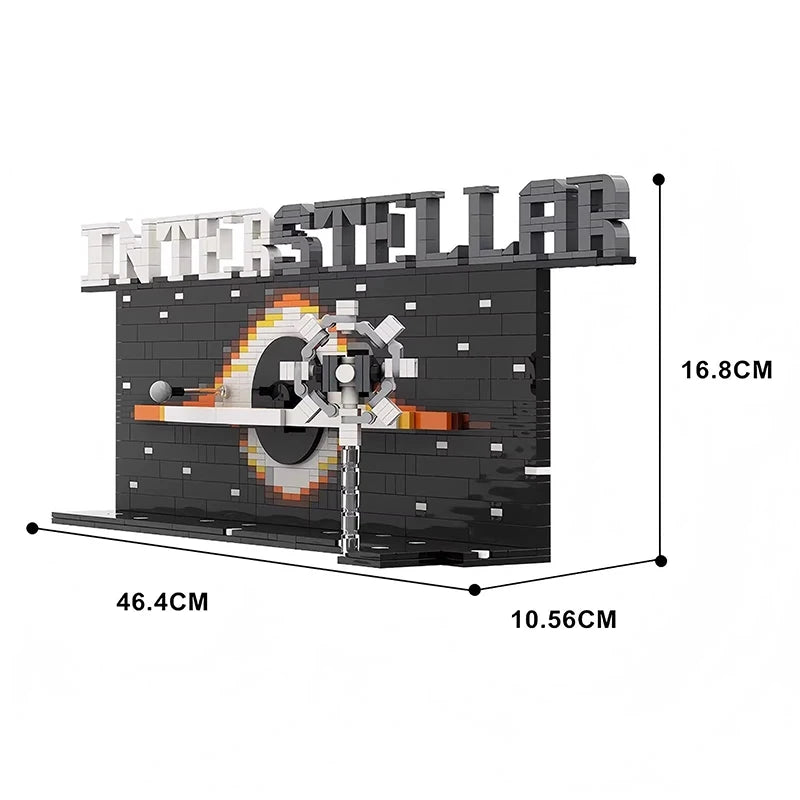 Bricklink Creative MOC Moive Interstellar Through Black Hole Scene Model Sets DIY Building Blocks Kid Toys Christmas Gift