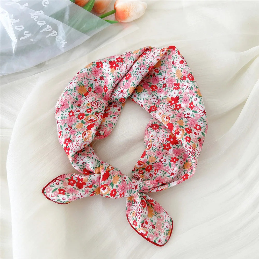 55*55cm Cotton Bandana Hairscarf Scarf Turban Shawl Headscarf Handkerchief Hair Accessories Wrap