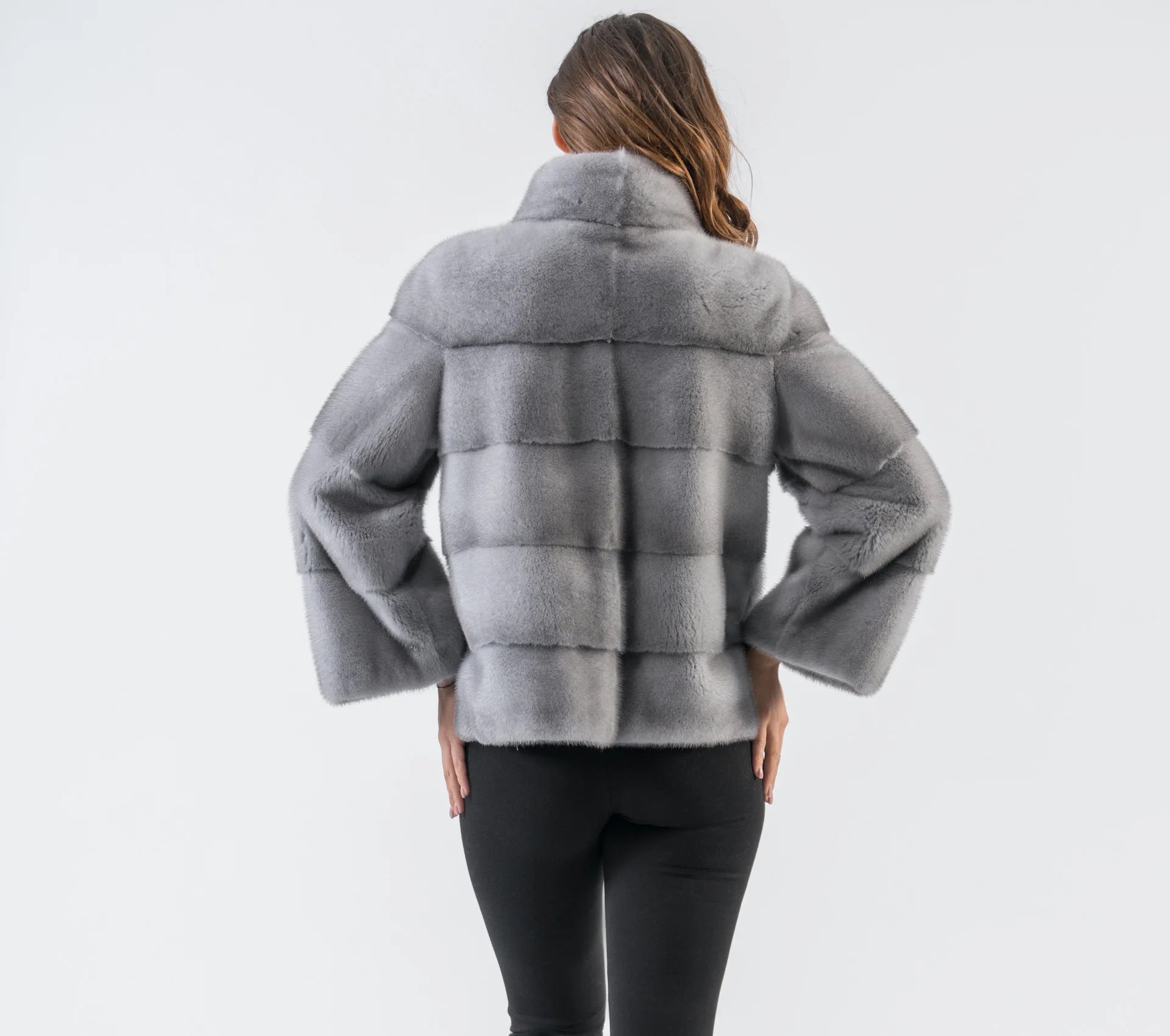 Natural Real Mink Fur Coats for Women, Short Style, Winter Fashion, New,