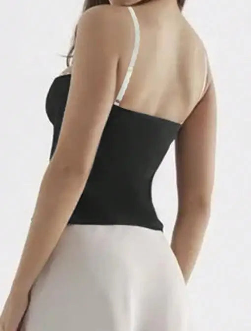 Women's Sexy Lace Trimmed Slim Fit Vest Sleeveless Breathable Top Summer 2025 Fashion Light Colors