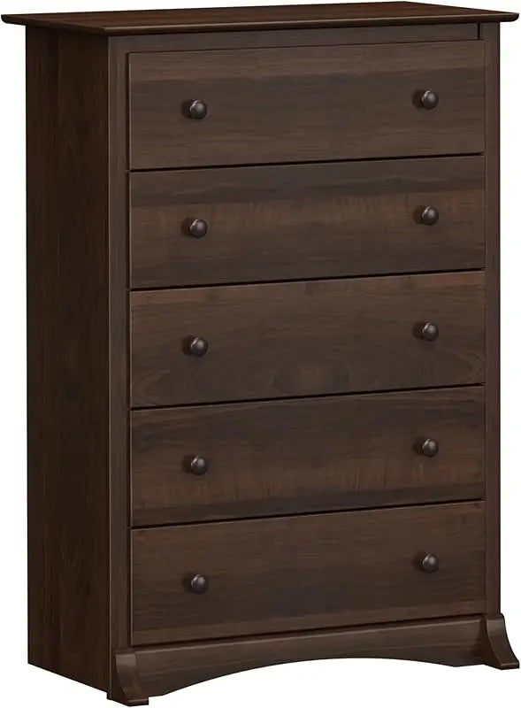 Superior 5-Drawer Chest for Bedroom - Spacious and Stylish Chest of Drawers, Measuring 17.75"D x 31.5"W x 44.75"H,