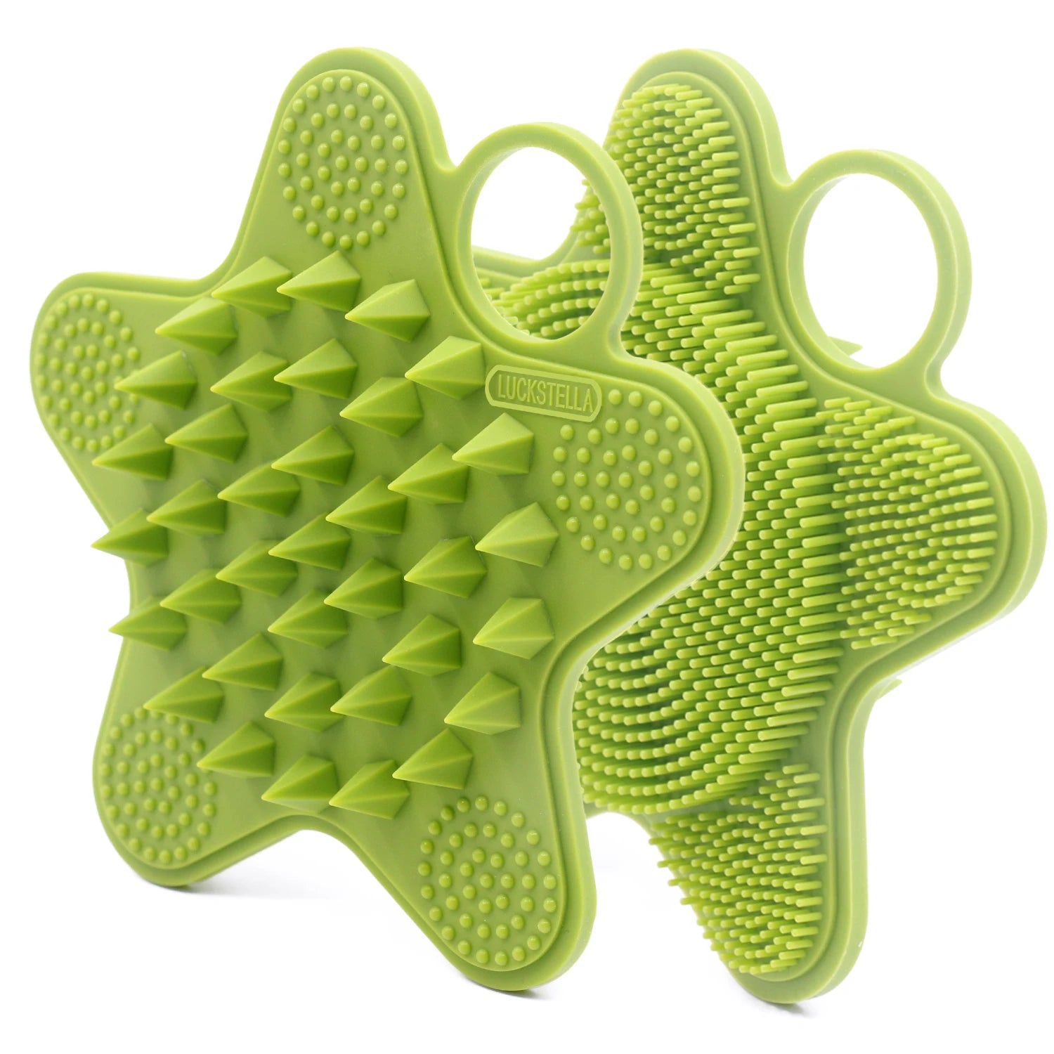 Soft Silicone Exfoliating Brush Womens Manual Body Cleansing Scrubber Shampoo Shower Gentle Massage Bath Brush