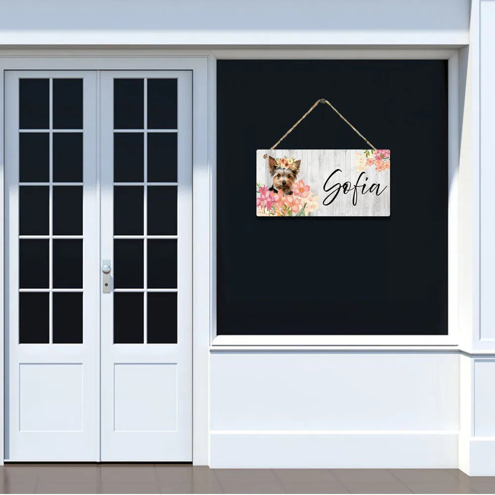 1PC Gorgeous Customized Name Tag Color Wall Hanging Sign For Living Room Decor