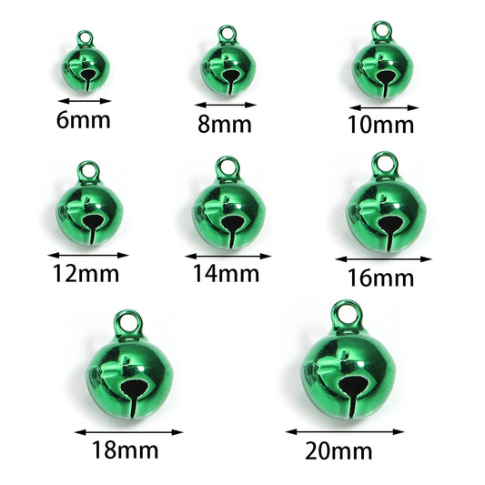 10-50Pcs DIY Handmade Crafts Xmas New Year Ornament Gift Mix Colors Loose Beads Small Jingle Bells Christmas Decoration Supplies