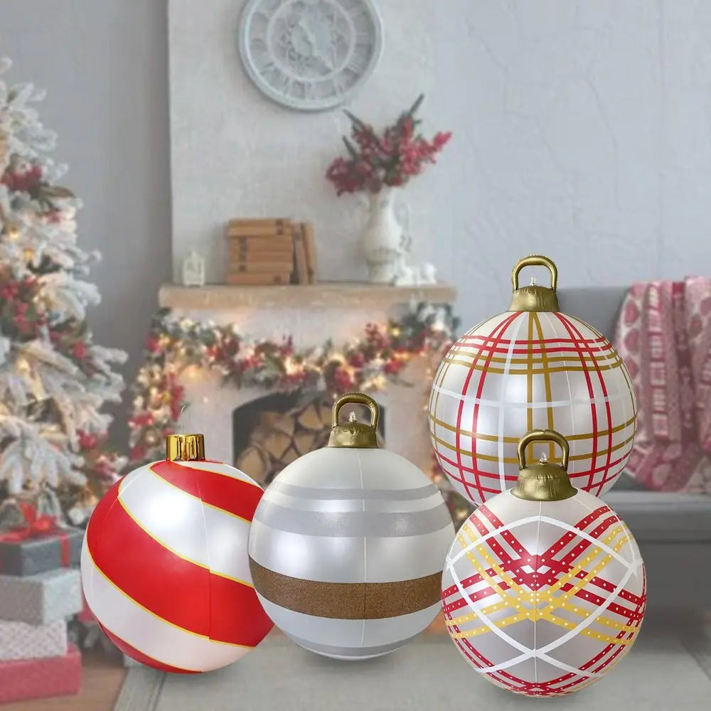 Giant 60cm Gardens Balloon Decoration PVC Christmas Ball DIY Toy Courtyard Balloon Christmas
