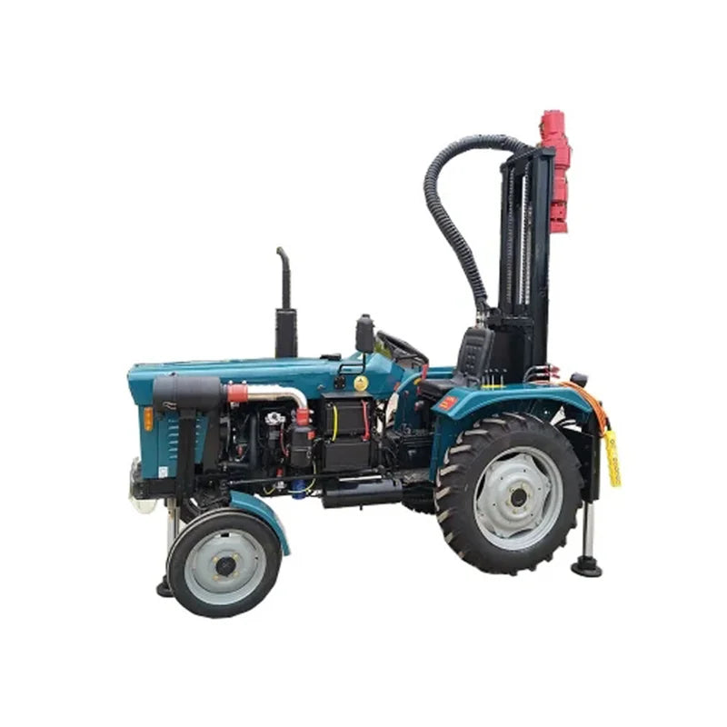 Drill 100M 150M Water Well Machine Mounted On 4X4 Drilling Rig Tractor