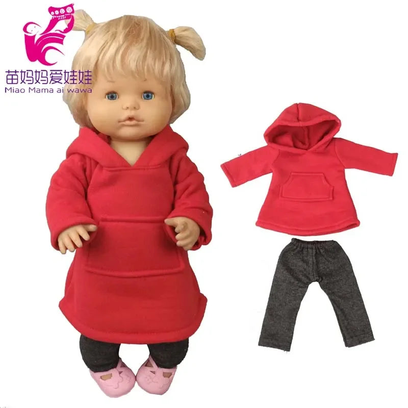 40cm Baby Doll Boy Clothes Grey Rompers Sock Hat For 38 Cm Nenuco Doll Clothing Ropa Y Su Hermanita Toys Wears
