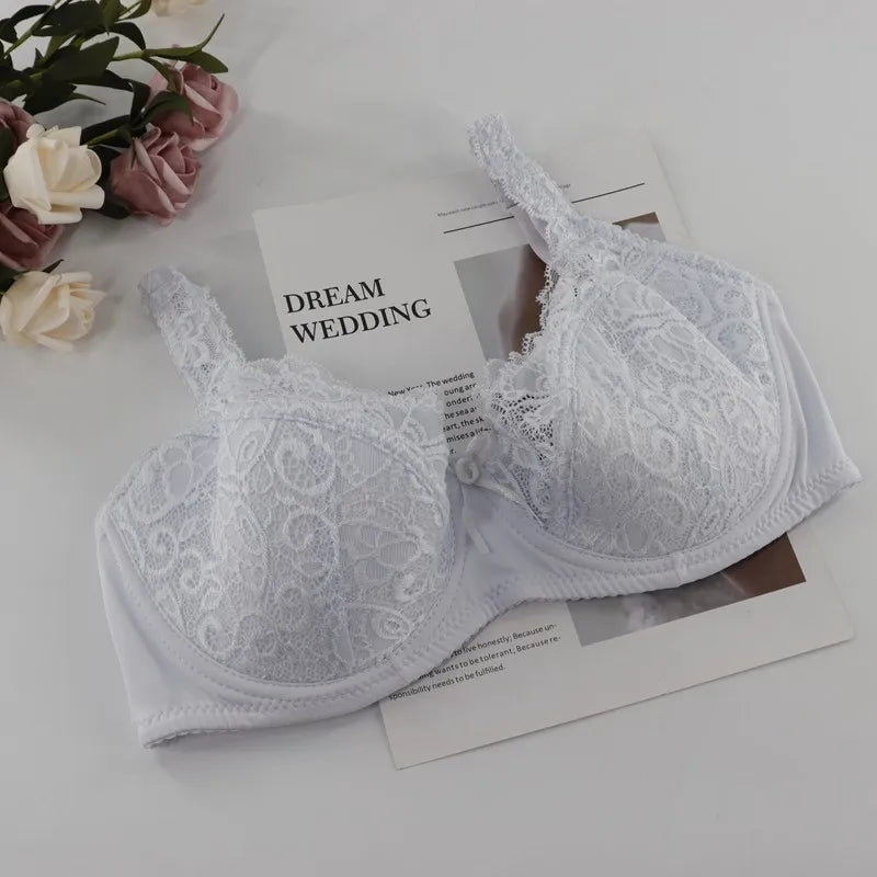 Beauwear Women Plus Size Ultra Thin Bras Embroidery Lingerie Female Unlined Floral Intimates 75F 75E 80E 85E 85DD 90DD 95E 100E