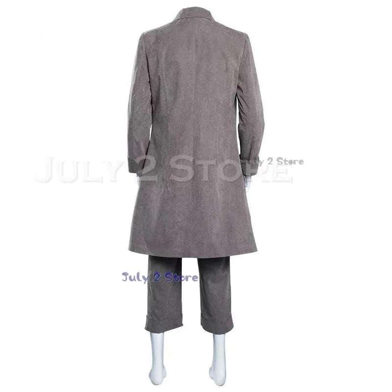 asdh8@Mono cosplay Little Grey Nightmares II Costume Protagonist Mask Coat Pants Suit Men Women Halloween Party Game Sty