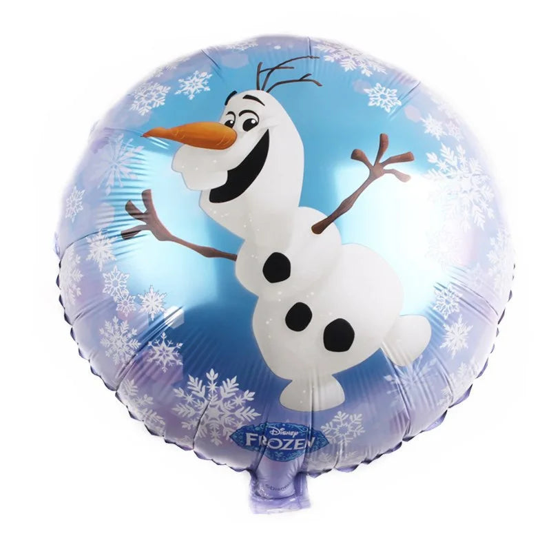 10Pcs 18Inch Frozen ElsaBalloons Anna Olaf Princess Air Globo Girl's Birthday Party Wedding Baby Shower Decorations Kid Toy Gift