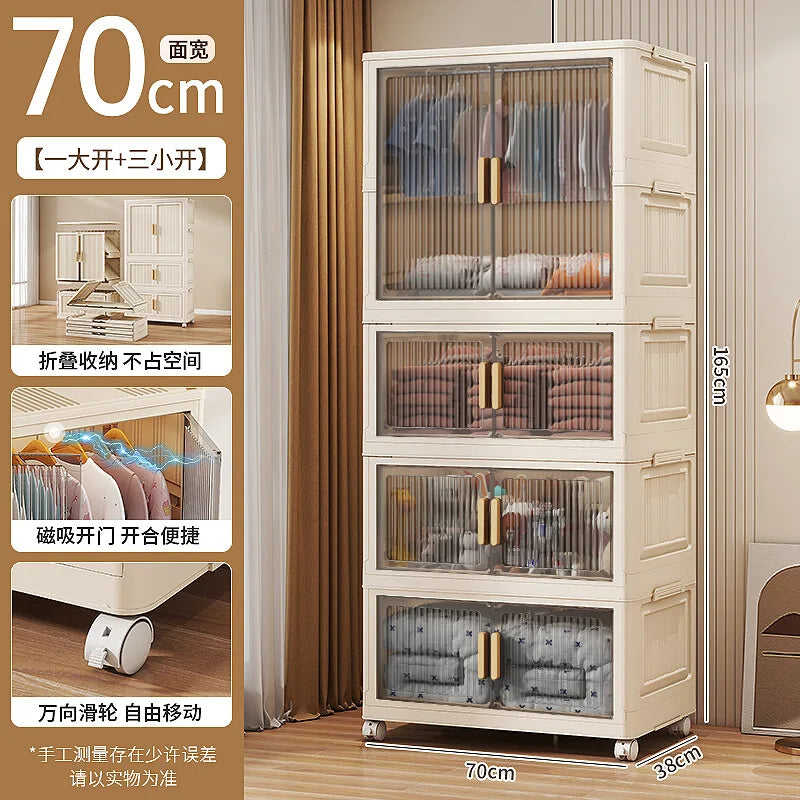 Wardrobe Clothes Closet Bedroom Furniture Storage Cabinet Foldable Wardrobe Plastic Cabinet Armario De Ropa Storage Cabinet