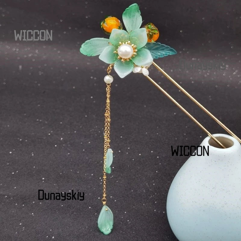 The Apothecary Diaries anime cos Maomao Jinshi cos green exquisite kawaii beautiful hair accessories cosplay party Halloween cos