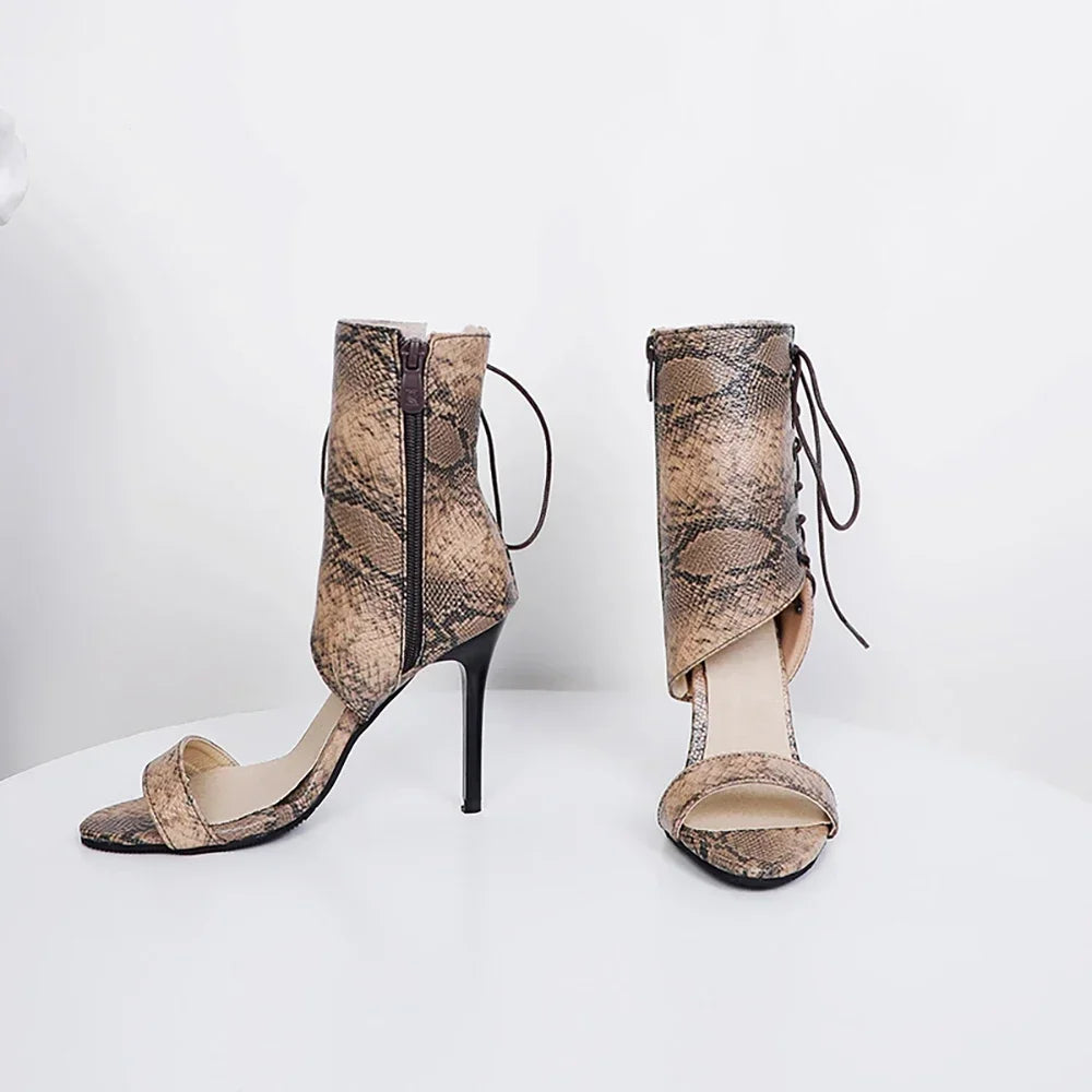 Brand New Glamour Apricot Orange Women Gladiator Sandals Fashion High Heels Lady Shoes Plus Small Big Size 11 30 43 45 48