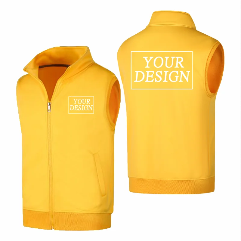 Customized Logo Autumn And Winter Sleeveless Vest For Men And Women Vest Warm Jacket Warm Sleeveless Thick Vest