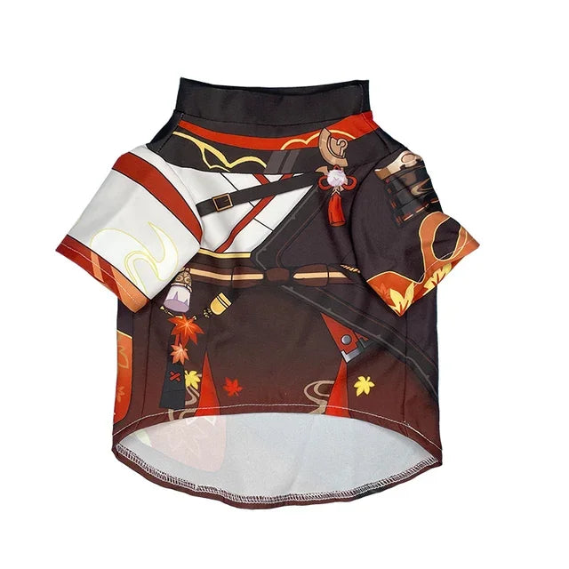 Anime Genshin Impact Kaedehara Kazuha Cute Little Cat Clothes Coat Cosplay Costume Accessories Take Photo Props Dog Pet Supplies