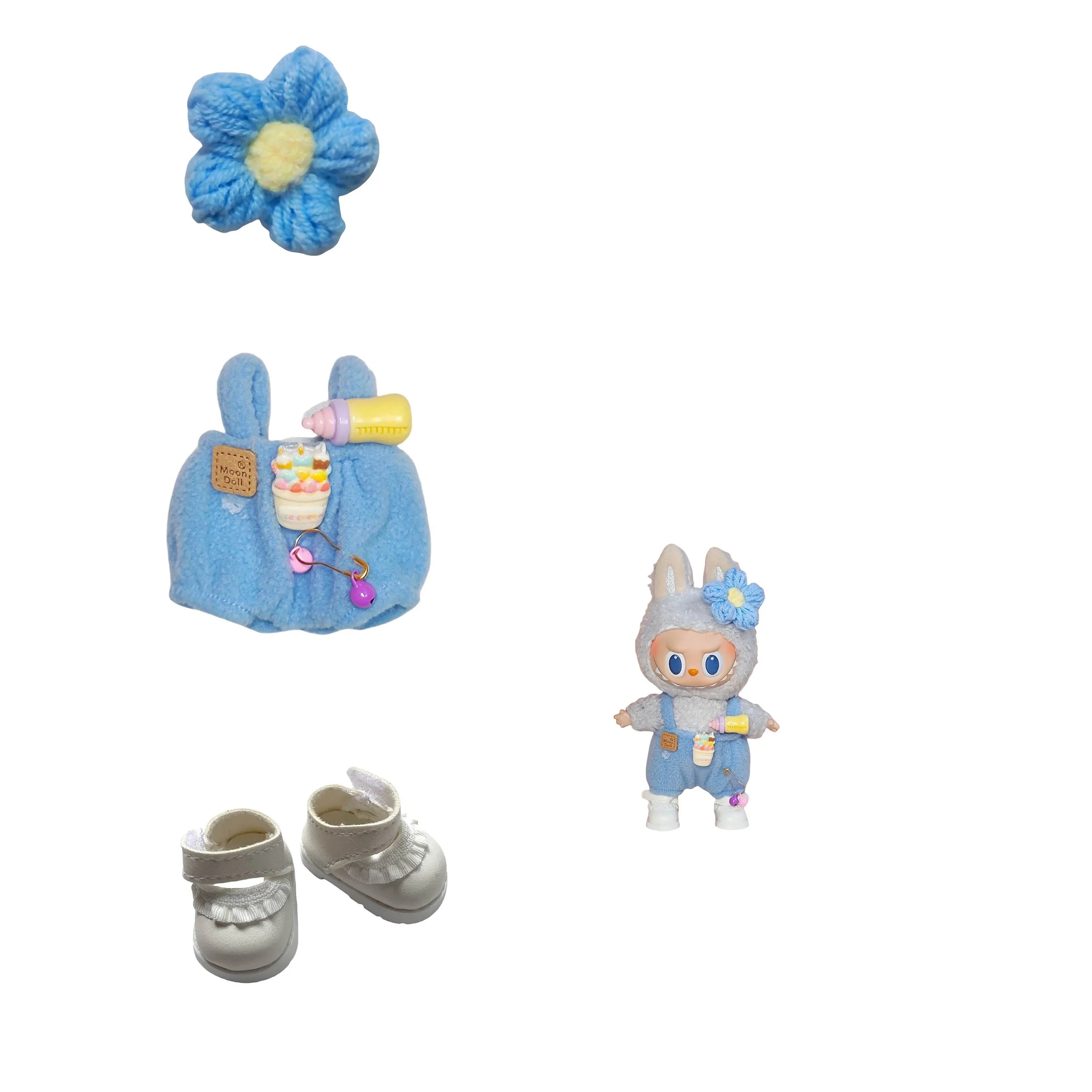 For 15-17cm Clothes for Labubu  - Mystery Box with Fashion Outfits, Baby Bottle Accessories, Cute & Stylish Sets