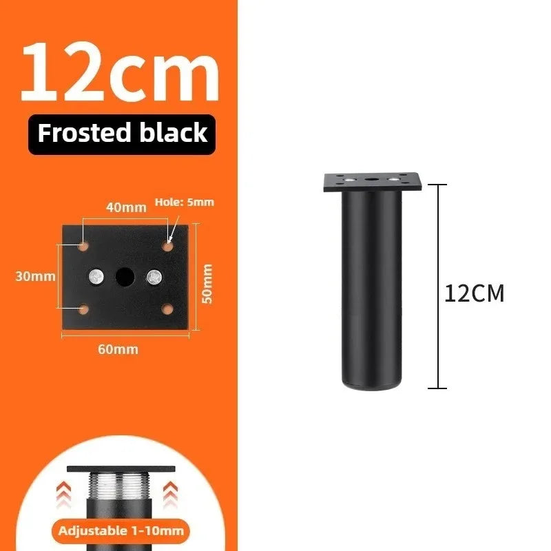 4pcs 6-30cm Aluminum Alloy Furniture Legs Metal Adjustable Legs, for Cabinet Table Legs Sofa Feet Furniture Replacement Foot