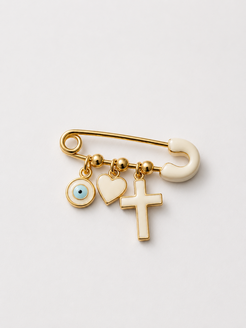 Baby Safety Pin Charm