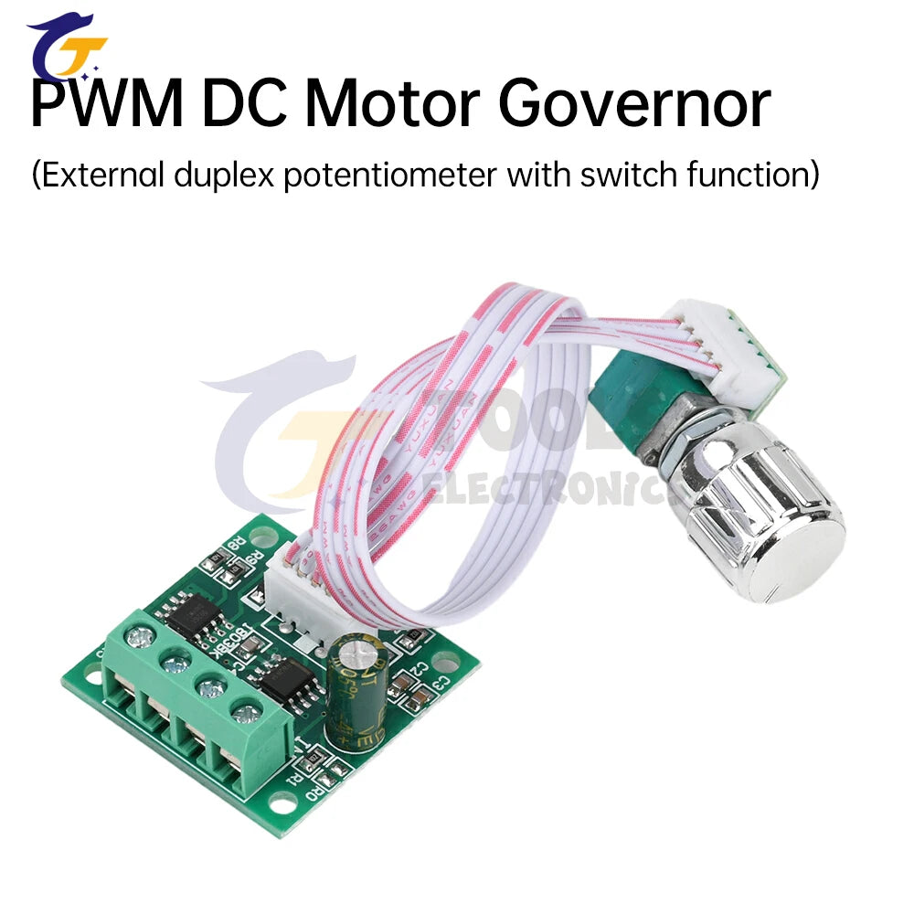PWM DC Brush Motor Speed Controller DC Motor Regulator Control Module DC 1.8V 3V 5V 6V 12V 2A Speed Controller