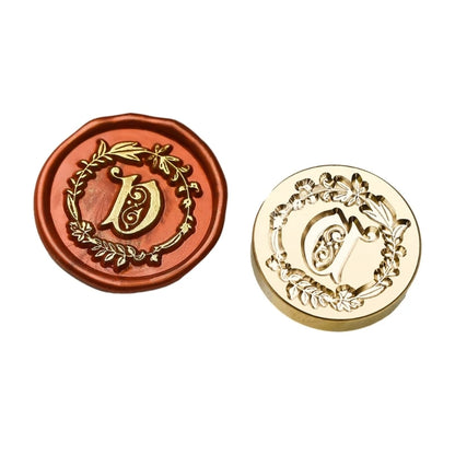 Y1UB Sealing Wax Stamp Letter Series Wax Seal Stamp for Christmas Card Decorations