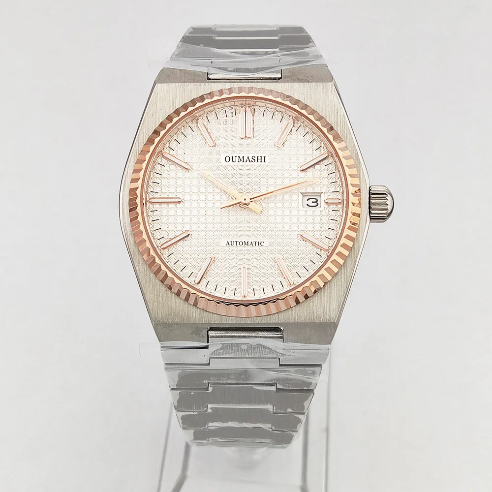 New Luxury Men's watch Stainless steel sapphire glass 10Bar waterproof wrist watch NH35 Movement Automatic mechanical NH35 watch