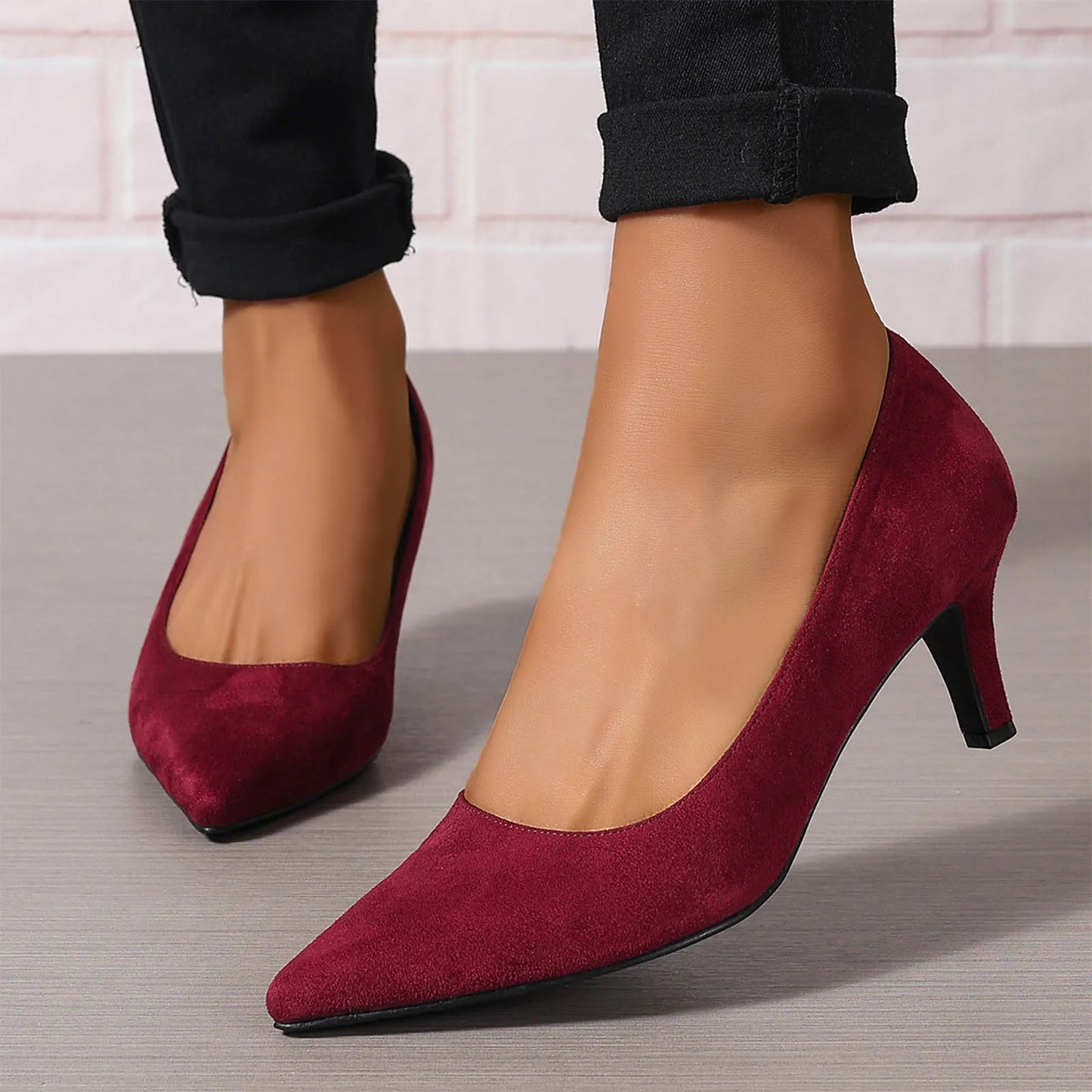 2025 Trendy Women'S Pumps Women'S Stiletto Pointed Toe Dress Shoes Wedding Prom Bridal Work Fashion Comfortable Classic Shoes