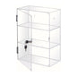 Clear Acrylic Collection Display Box with Hinged Door for Figurines Toys Safe Storage Showcase