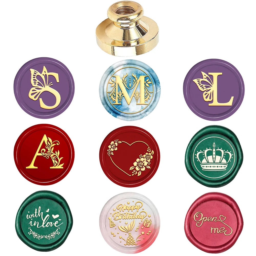 S B L A Wax Seal Stamp DIY Craft Supplies Scrapbooking Christmas Wedding Invitation for Decoration Wine Bags, Notebooks, Gifts